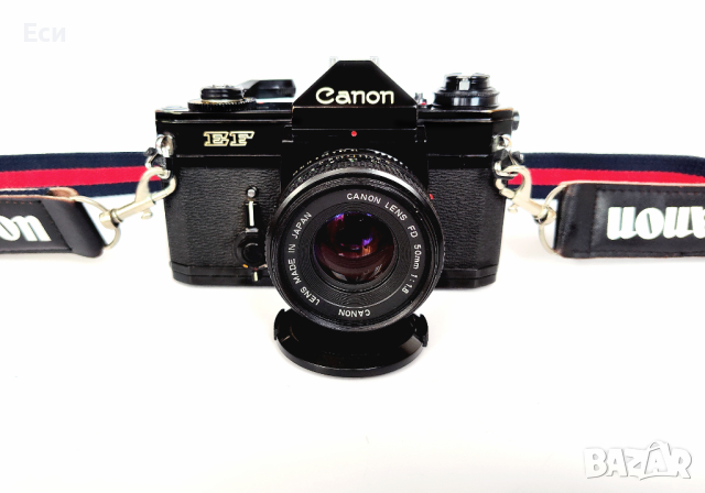 Филмов апарат Canon EF с обектив Canon 50 mm 1.8