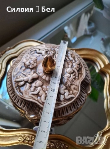 Винтидж кутия Италианска керамика , снимка 8 - Антикварни и старинни предмети - 52238532