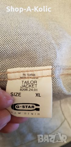 Vintage Men's G-Star Raw Denim Tailor Jacket, снимка 10 - Якета - 35222016
