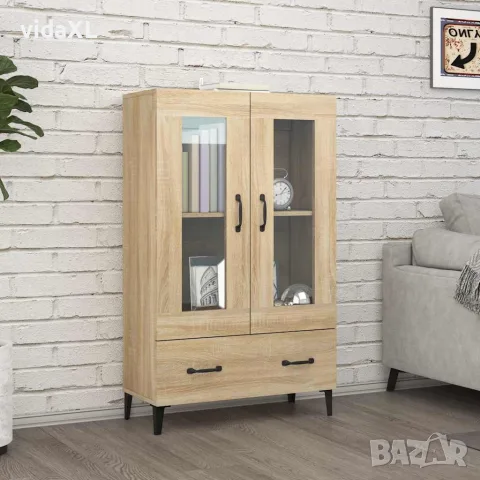 vidaXL Висок шкаф, сонома дъб, 70x31x115 см, инженерно дърво, снимка 2 - Бюфети - 56148106