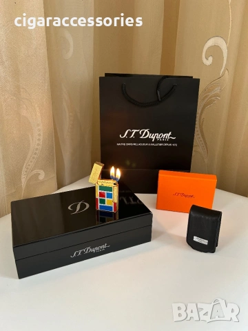 S.T. Dupont Ligne 2 Casablanca – запалка с 2 пламъка, пълен комплект, снимка 7 - Запалки - 53987991