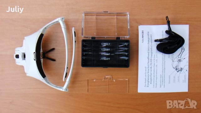 Часовникарски очила с увеличение  х10,х15,х20 и х25 /модел 9892G-3A / , снимка 13 - Други инструменти - 15194866