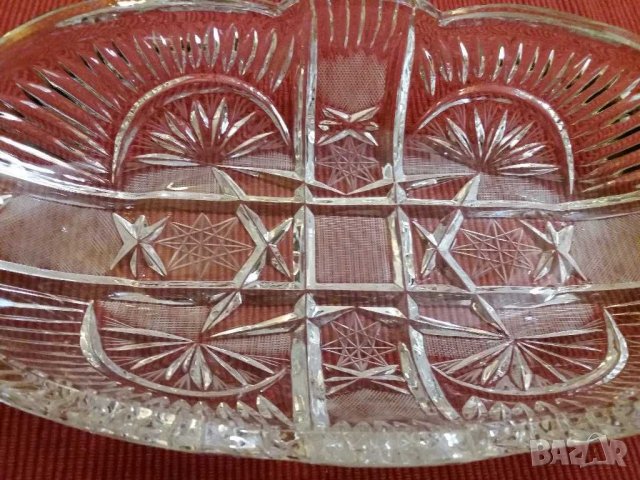 Кристална купа, фруктиера. , снимка 5 - Антикварни и старинни предмети - 31624065