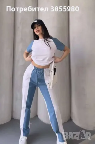 Дамски комплект с деним, снимка 1