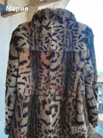 Палто от естествен косъм, тигров принт  , снимка 3 - Палта, манта - 30883375