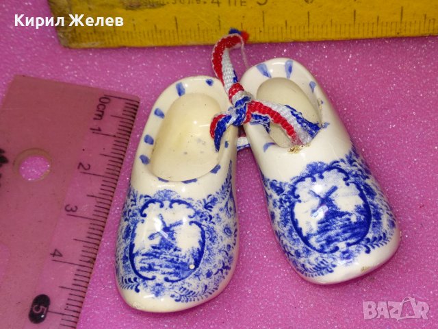 МИНИАТЮРНИ ХОЛАНДСКИ ПОРЦЕЛАНОВИ ОБУВЧИЦИ САБО РЪЧНА ИЗРАБОТКА МАРКИРОВКА СУВЕНИР НИДЕРЛАНДИЯ 12241, снимка 8 - Колекции - 44184689