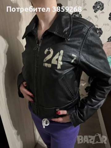 Оригинално кожено яке на G Star, снимка 2 - Якета - 49143492