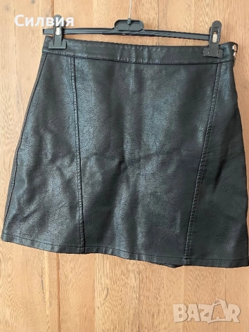 Zara кожена пола