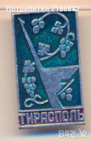 Значка Молдавска СССР Тираспол , снимка 1
