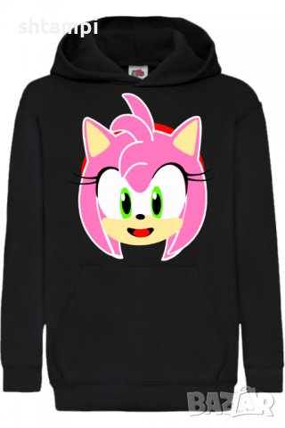 Детски Суитчър/Суитшърт Sonic AMy,Соник,Игра,Подарък,Изненада,Забавление,Рожден Ден