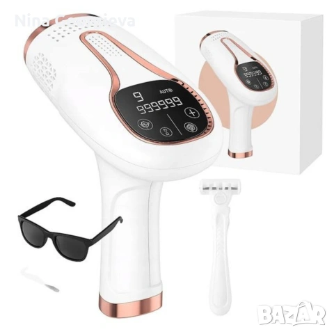 Професионален IPL Епилатор с Ice Cool функция, 1 000 000 импулса, 9 нива на мощност и UV филтър, снимка 4 - Епилатори - 54028442