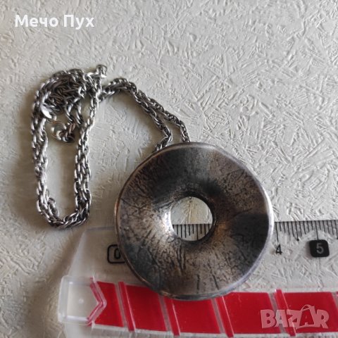 Сребърен синджир с висулка (201), снимка 8 - Колиета, медальони, синджири - 42863185
