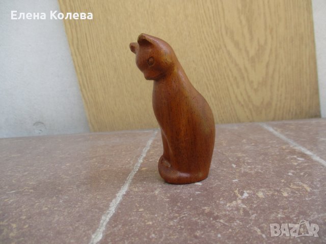 Дървени – котка и кладенче, снимка 1