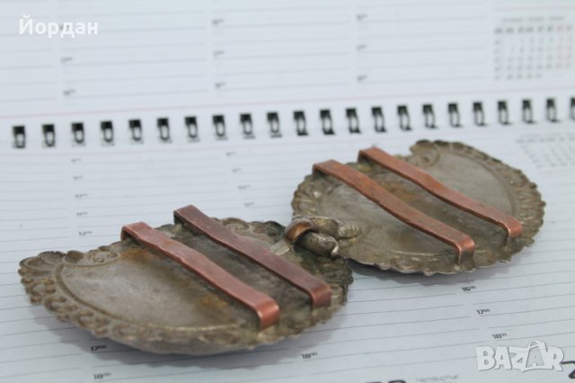 Изящни сребърни възрожденски пафти, снимка 11 - Антикварни и старинни предмети - 40760913