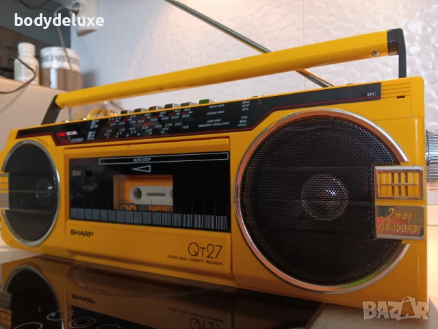 SHARP QT27 радиокасетофон, снимка 4 - Радиокасетофони, транзистори - 53334764