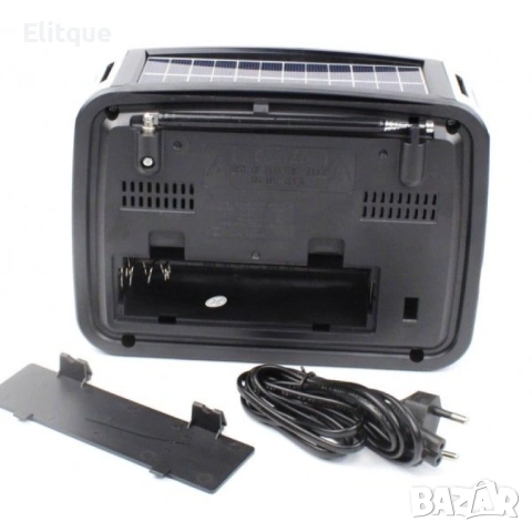 Ретро радио със соларен панел PX-BT455S, снимка 4 - Друга електроника - 53108264