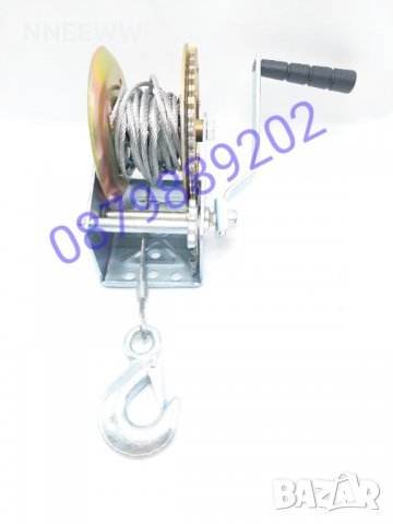 Ръчна лебедка 1200LBS. Ръчна лебедка със стоманено въже., снимка 6 - Аксесоари и консумативи - 24557903