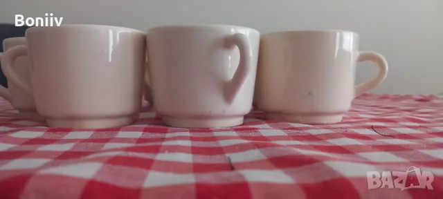 Чаши за кафе - бяла керамика, снимка 2 - Чаши - 47394098