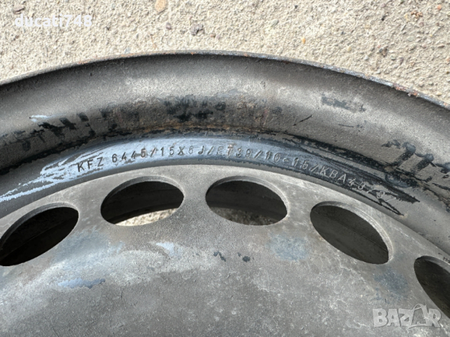 4бр. железни джанти 4х100 - Opel, снимка 3 - Гуми и джанти - 53928603