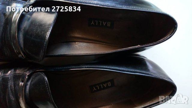 Дамски обувки Bally, 38, черни кожа, снимка 4 - Дамски обувки на ток - 30466322