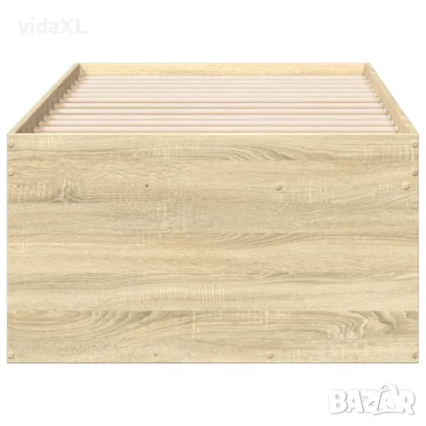 vidaXL Дневно легло с чекмеджета, без матрак, сонома дъб, 100x200 см, снимка 5 - Спални и легла - 56146861