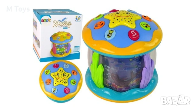 Интерактивна нощна лампа – звезден проектор!