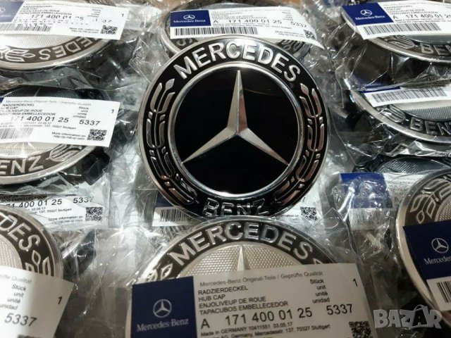 Капачки за джанти на Мерцедес стандартни 75мм Емблема тапа за преден капак Mercedes-Benz , снимка 4 - Аксесоари и консумативи - 31138805