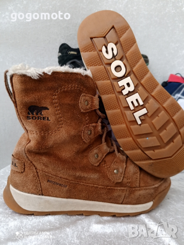 ВОДОУСТОЙЧИВИ SOREL® детски УНИСЕКС боти естествена кожа 33 - 34, снимка 11 - Детски боти и ботуши - 44573152
