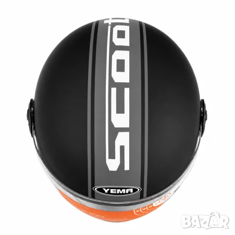 Отворена мото каска YEMA ECE R22.06 черно, снимка 4 - Аксесоари и консумативи - 55865703