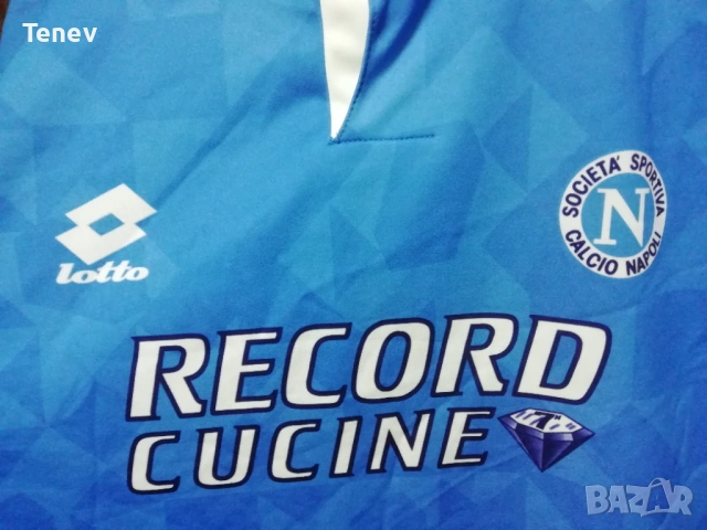 Napoli Lotto 1994/1995/1996 оригинална фланелка тениска екип Наполи vintage , снимка 5 - Тениски - 40296191