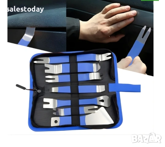 Инструменти за демонтаж на щипки, кори, лайсни, 7 части