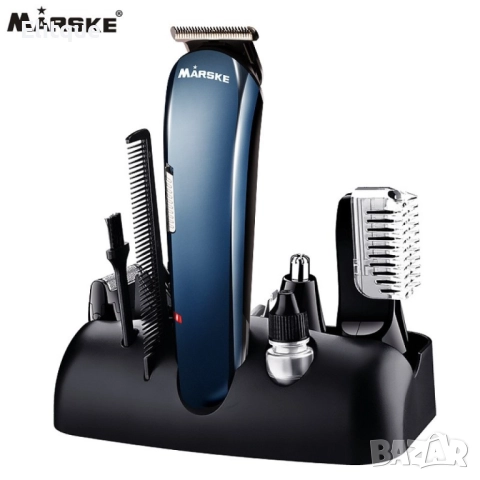 Електрическа самобръсначка МARSKE  с 5 накрайника SHAV9, снимка 8 - Тримери - 52807086
