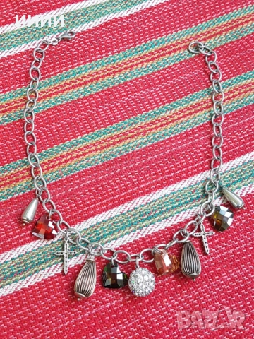 Сребърно колие ланец , снимка 2 - Колиета, медальони, синджири - 52291587