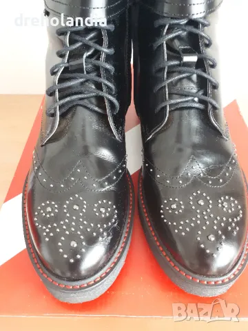 Боти KicKers Oxrock черни - 38 номер, снимка 3 - Дамски боти - 49506204