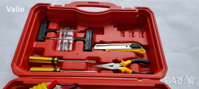 Компресор за въздух 12V в куфар с аксесоари , снимка 5 - Аксесоари и консумативи - 39300336