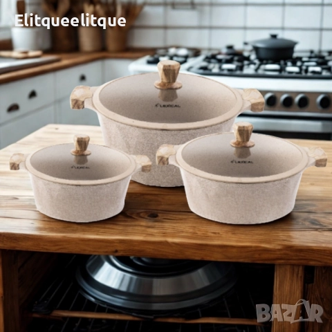 Гранитен комплект касероли Lexical PEARL SERIES