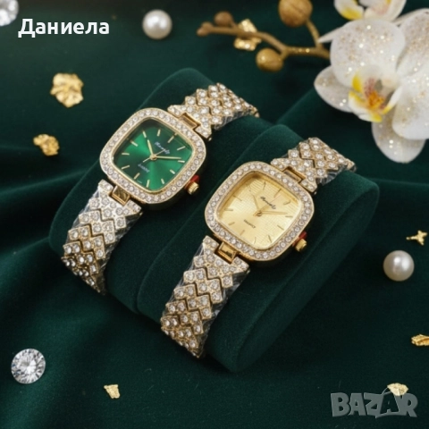 Елегантен дамски часовник с гривна – решение за подарък и ежедневен блясък, снимка 2 - Дамски - 51930358