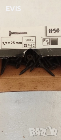 Самонарезни винтове за гипсокартон 3,9х25 – 200бр. 