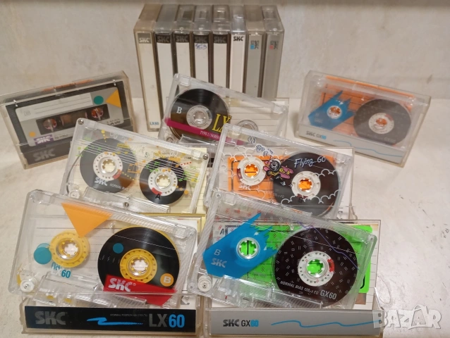 Лот от няколко аудио касети SKC GX 60/ LX 60 нормални ленти
