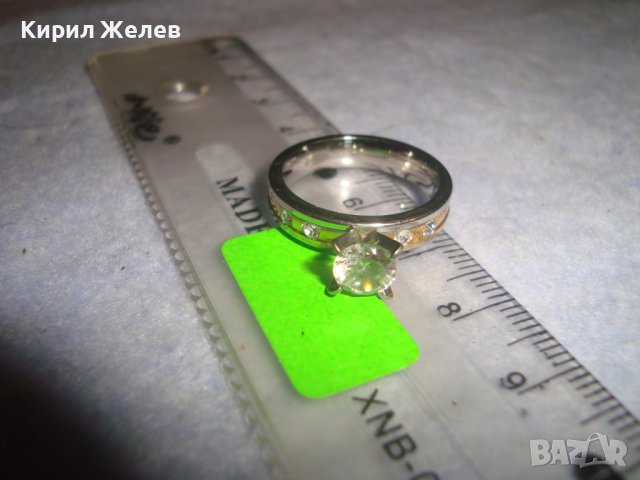 СТИЛЕН АРИСТОКРАТИЧЕН СКЪПОЦЕНЕН ПРЪСТЕН БЛАГОРОДНА Неръжд СТОМАНА с ЮВЕЛИРНО ФАСЕТИРАН ЦИРКОН 21110, снимка 4 - Пръстени - 37512852