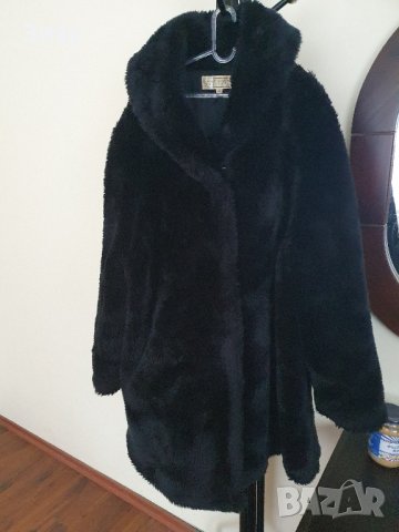 Черно палто, снимка 3 - Палта, манта - 44389622