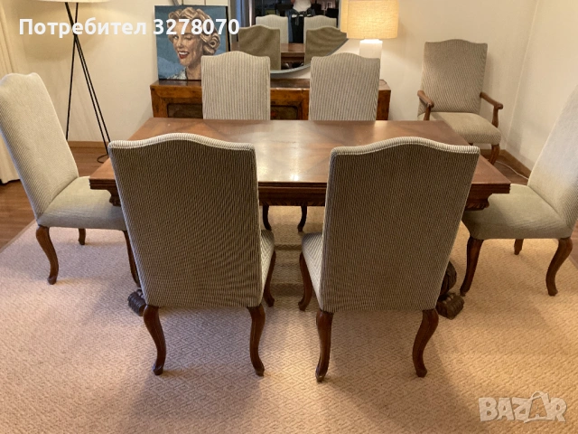 Френска антична маса от масивно дърво, снимка 7 - Антикварни и старинни предмети - 54095520