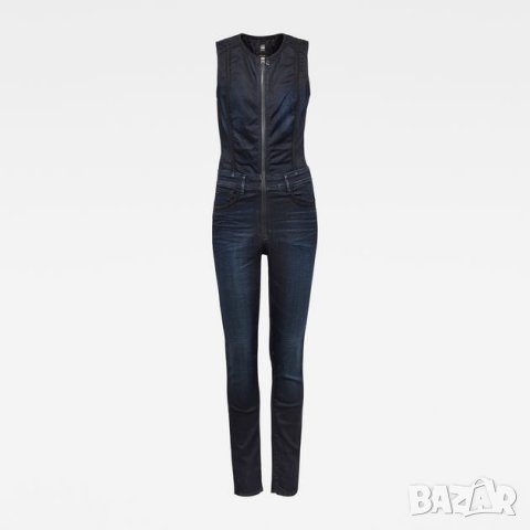 НОВ! G-star Raw Lynn Type 30 Jumpsuit Дамски Дънков Гащеризон Размер L