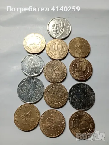 Франция монети 5 франка 1992 г , снимка 1