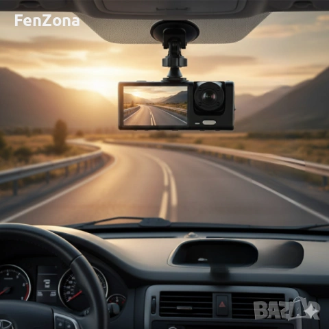 Видеорегистратор Black BOX Super HD 1296P + задна камера, снимка 6 - Друга електроника - 54147325