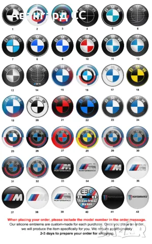 	4 броя Силиконови стикери за Капачки на Джанти с лого БМВ, Авто тунинг Интериор, снимка 3 - Аксесоари и консумативи - 48522093