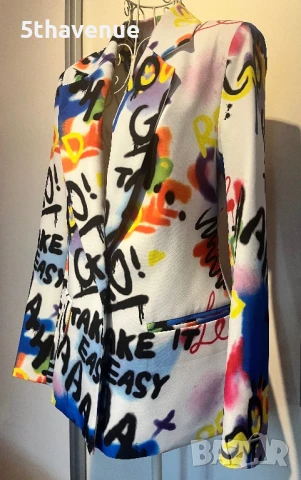 Елегантно шарено сако размер S дълъг ръкав, снимка 2 - Сака - 51421599