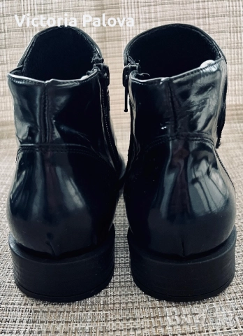 Елегантни кожени боти EMOZIONI  - италиански дизайн, снимка 8 - Дамски боти - 52879214