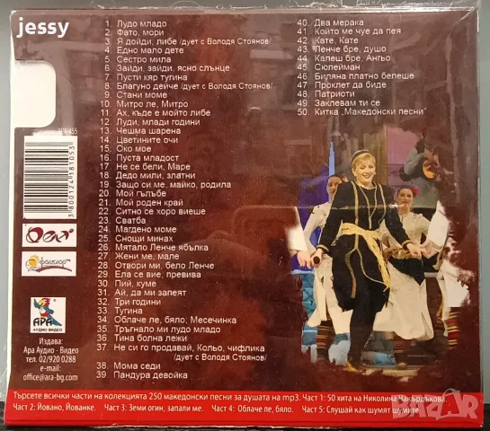 4 MP3 диска от колекцията 250 македонски песни за душата, снимка 3 - CD дискове - 55781256
