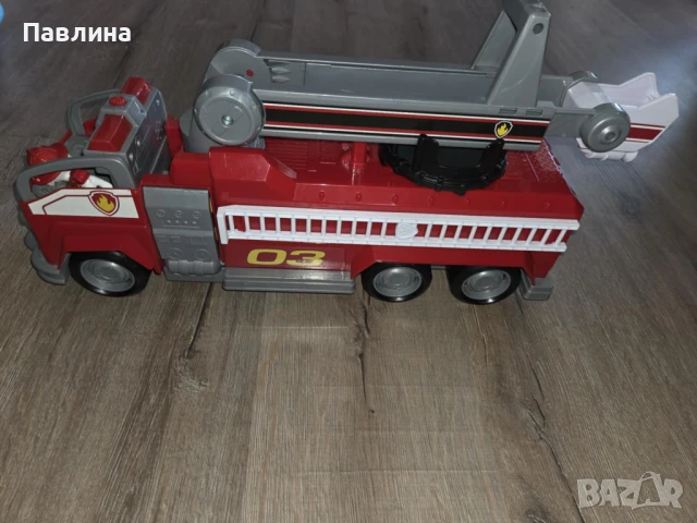 Paw Patrol The Movie Трансформиращ камион Marshall Firetruck, снимка 6 - Коли, камиони, мотори, писти - 51178228